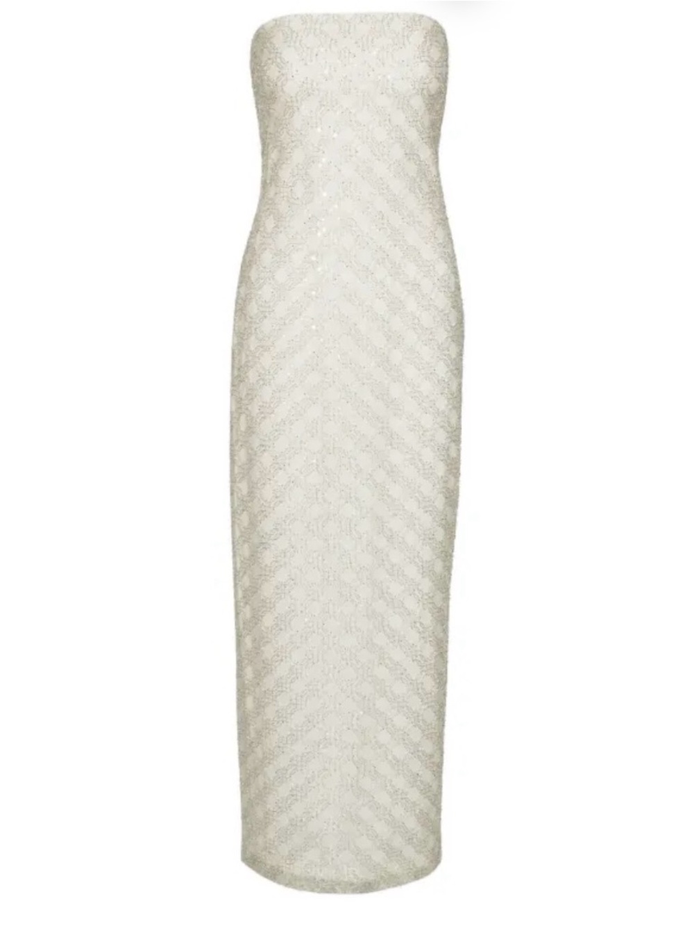 ROTATE Embellished Strapless Maxi Dress